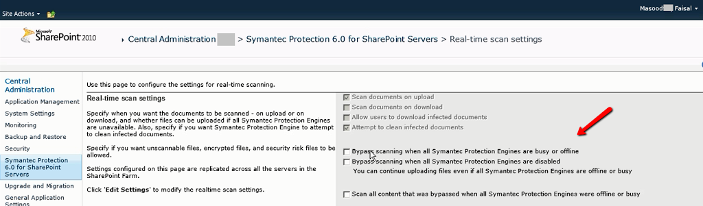 Symantec Antivirus for SharePoint Doesn't Allow File Upload ...
